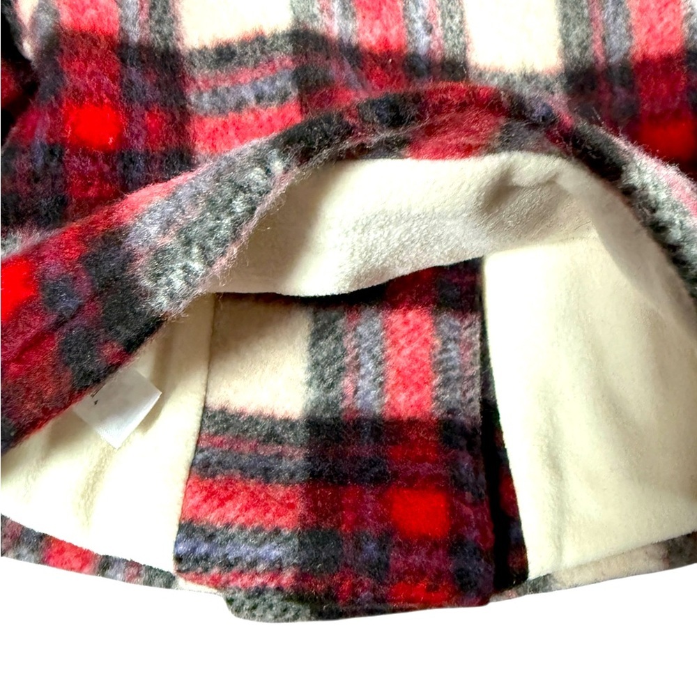 Joe Fresh Kids Plaid Pea Coat - Red, Black, and White, NWTS, size 3-6 months - Picture 6 of 8